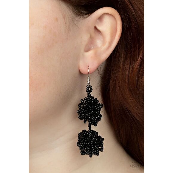 Celestial Collision Black Earrings (124) - Picture 1 of 2